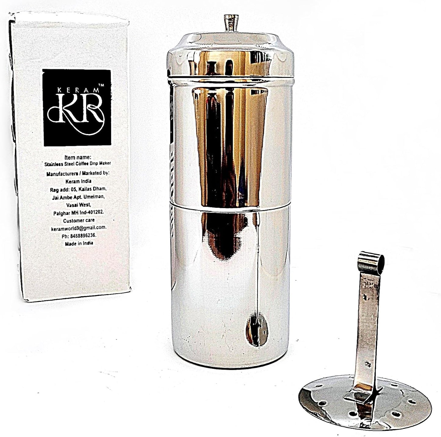 Máquina goteo café acero inox ss304 6.6oz para campamento
