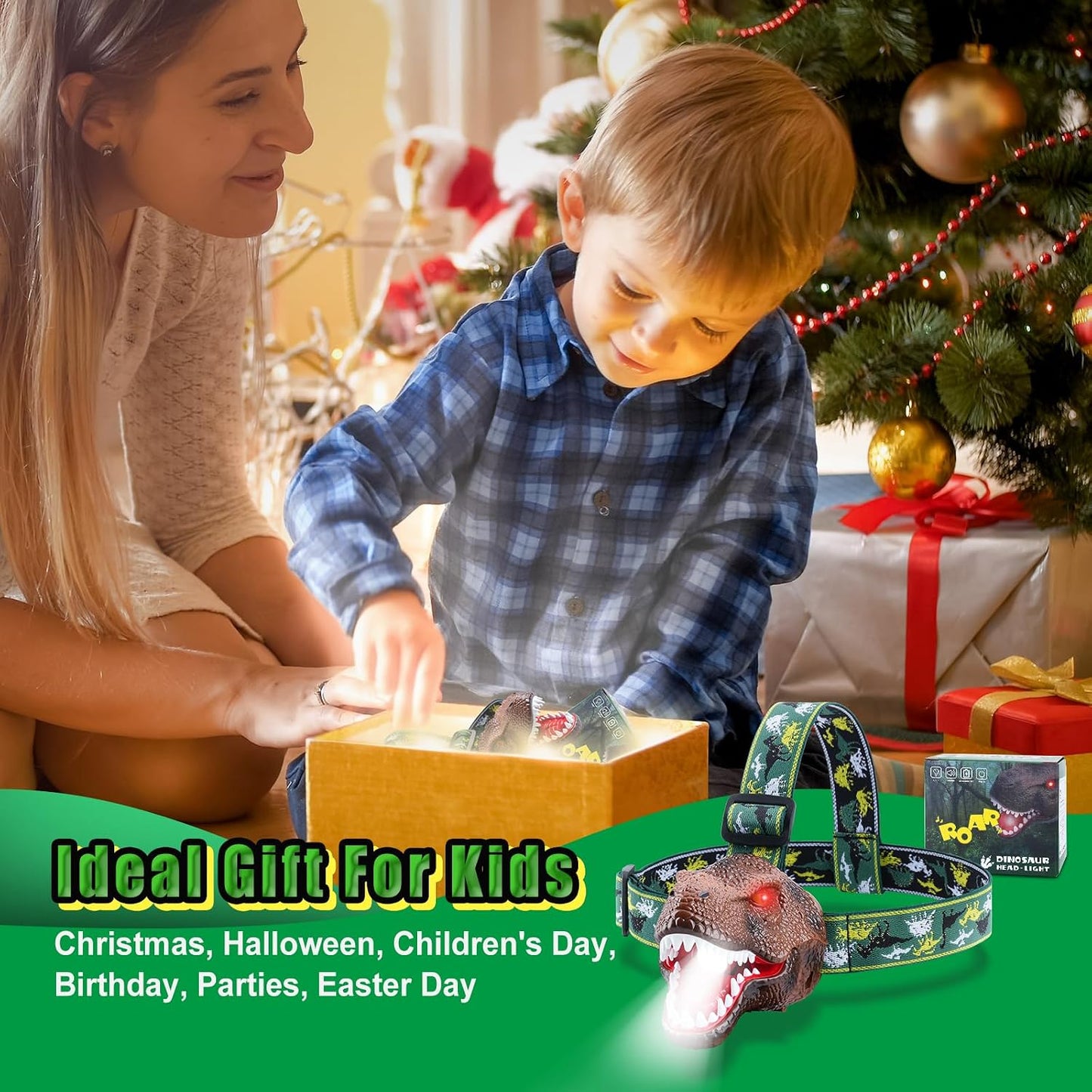 Linterna frontal T-Rex 2 LED recargables modo rugido