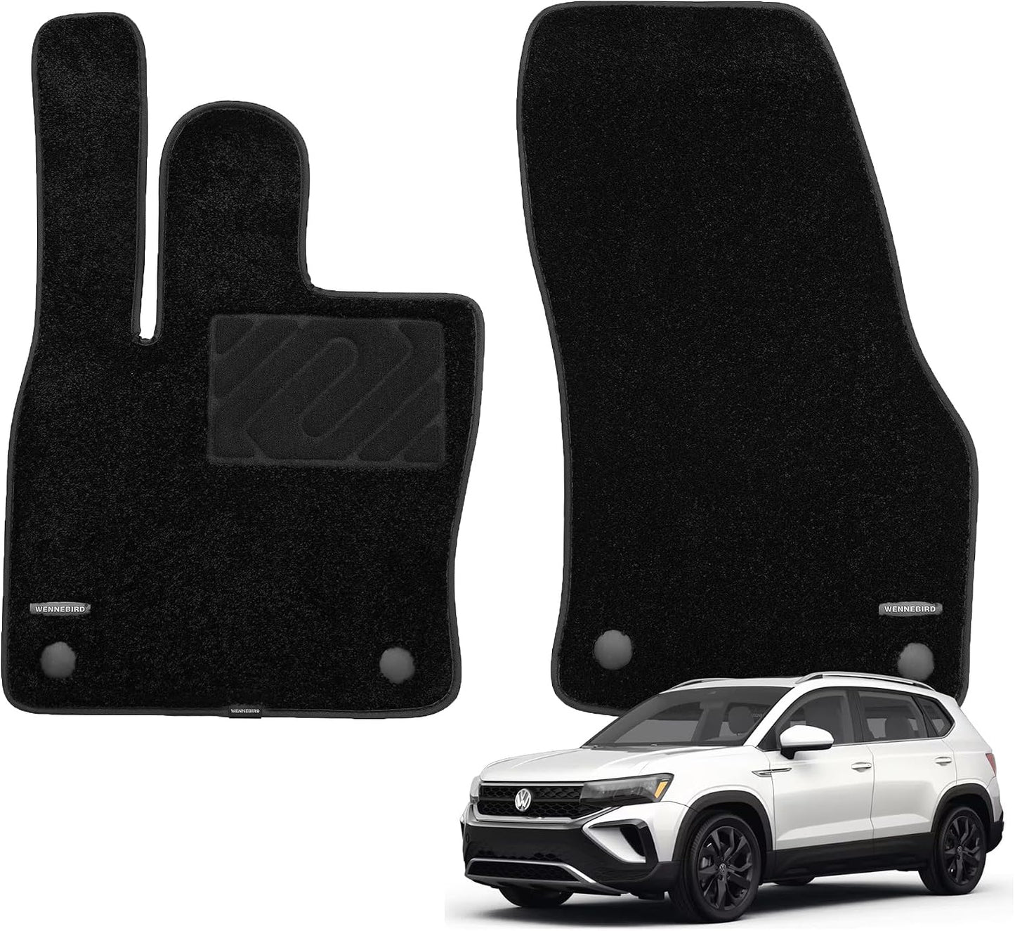 Alfombrillas primera fila VW Taos 22-26 set 2 TPE antiderrap