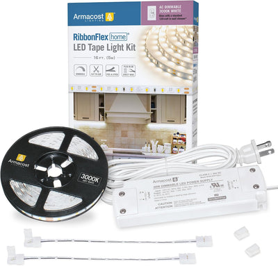Kit cinta LED flexible 16ft regulable 3000K 300 luces