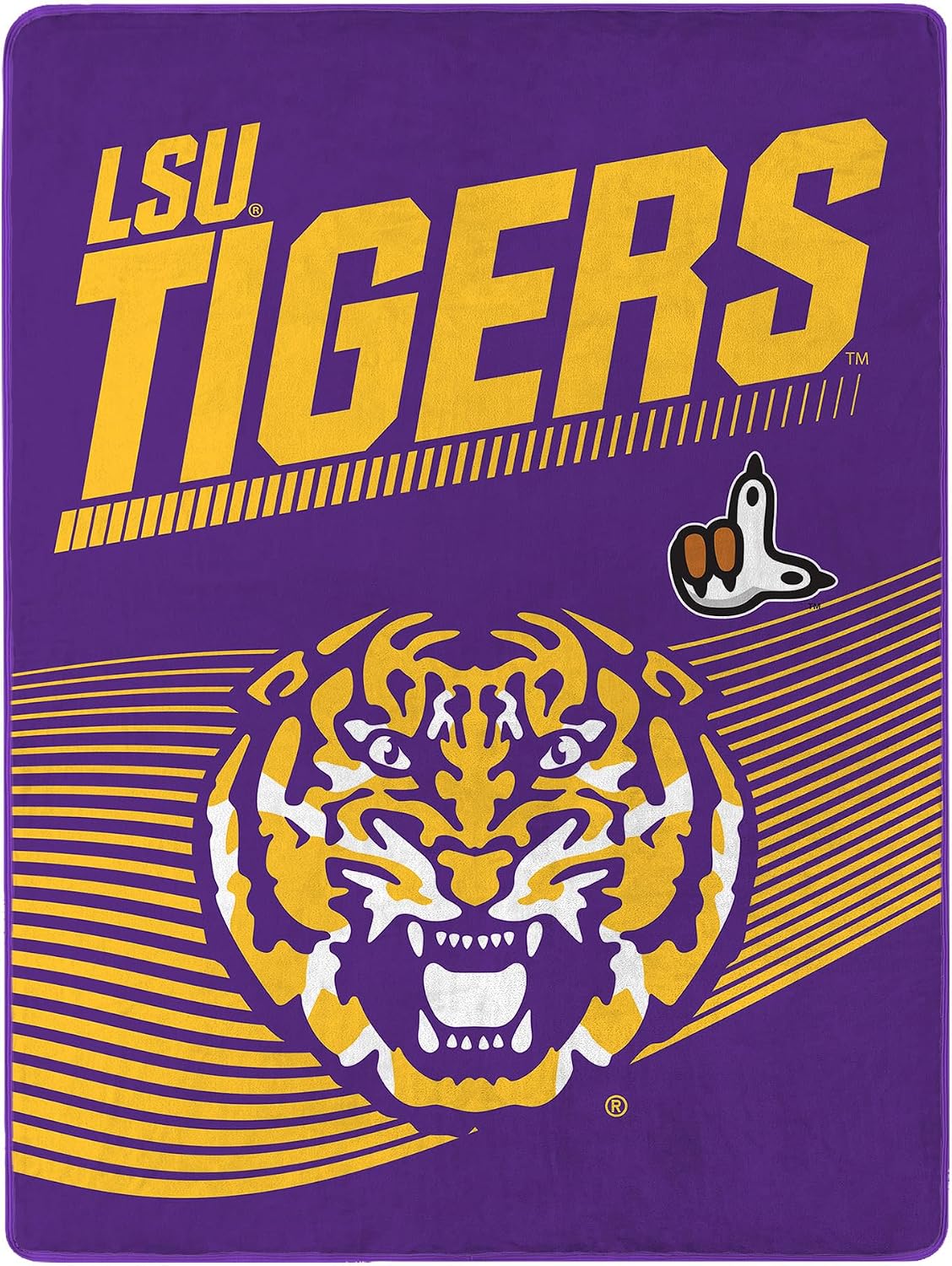 Manta polar LSU Tigers NCAA 60x80" ultrasuave
