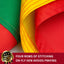Bandera Lituania 3x5ft doble cara nailon 210D resistente
