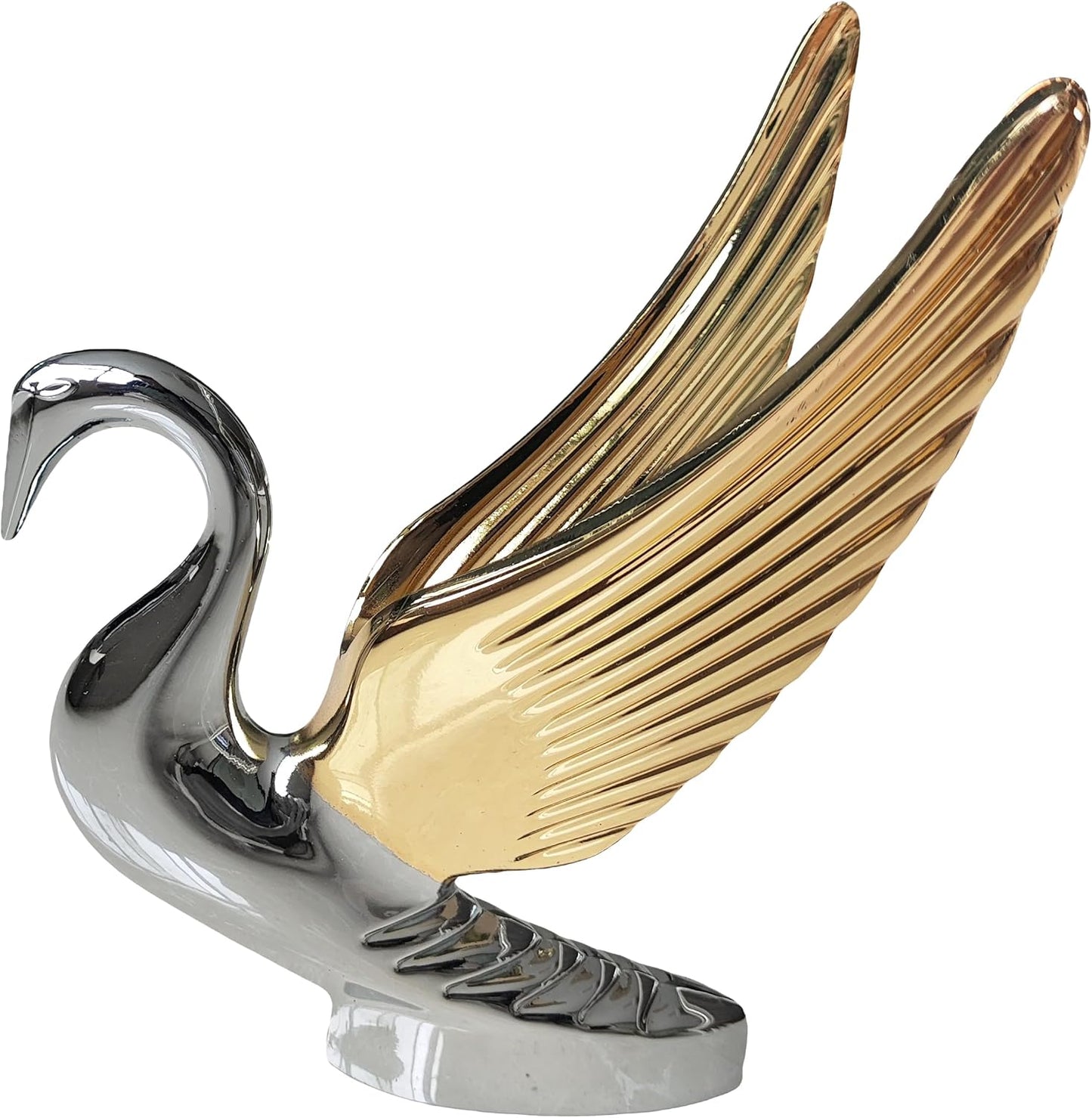 Adorno capucha cisne cromado 2 colores