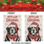 Bandera Navidad Perro San Bernardo Bufanda 12.5x18" Exteriores