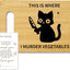 Tabla cortar gato negro para cocina y regalo amantes gatos