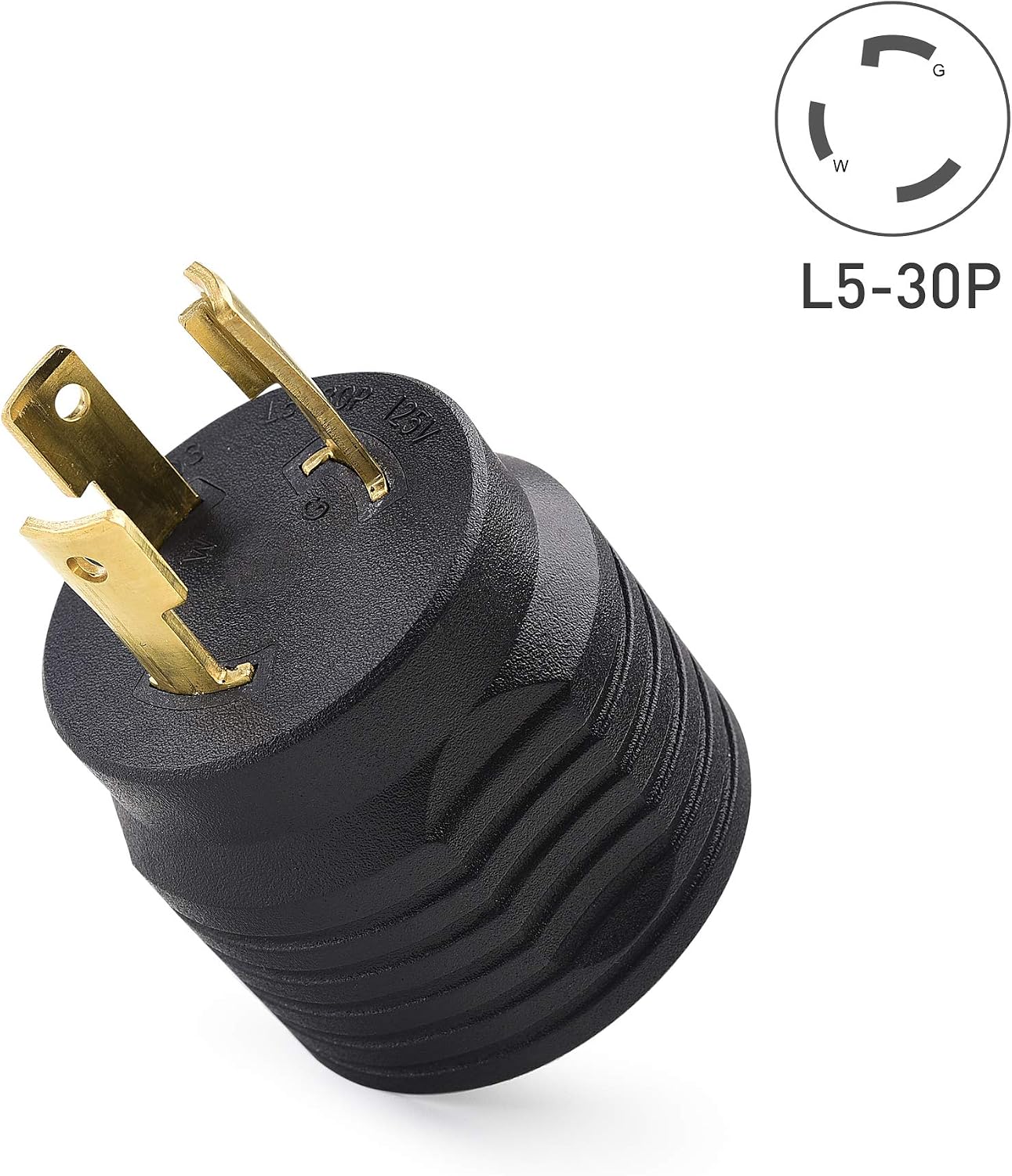 Adaptador RV 30A NEMA L5-30P a TT-30R 2 Pzas