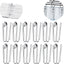 50 Ganchos Metal para Cortinas Resistentes