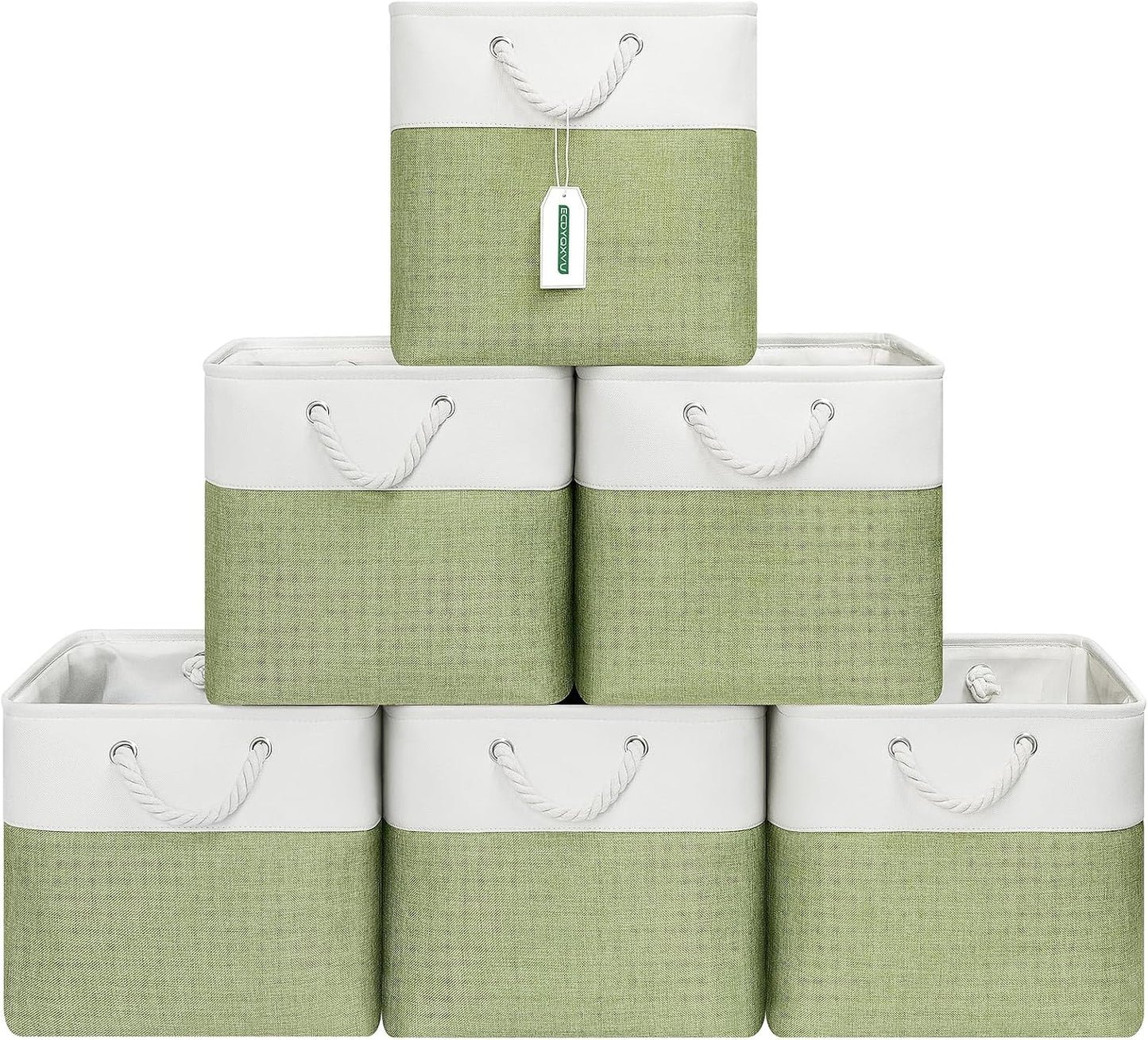 Contenedores plegables 13x13" 6 Uds para closet y habitación