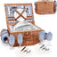Cesta picnic sauce con manta impermeable y correa hombro