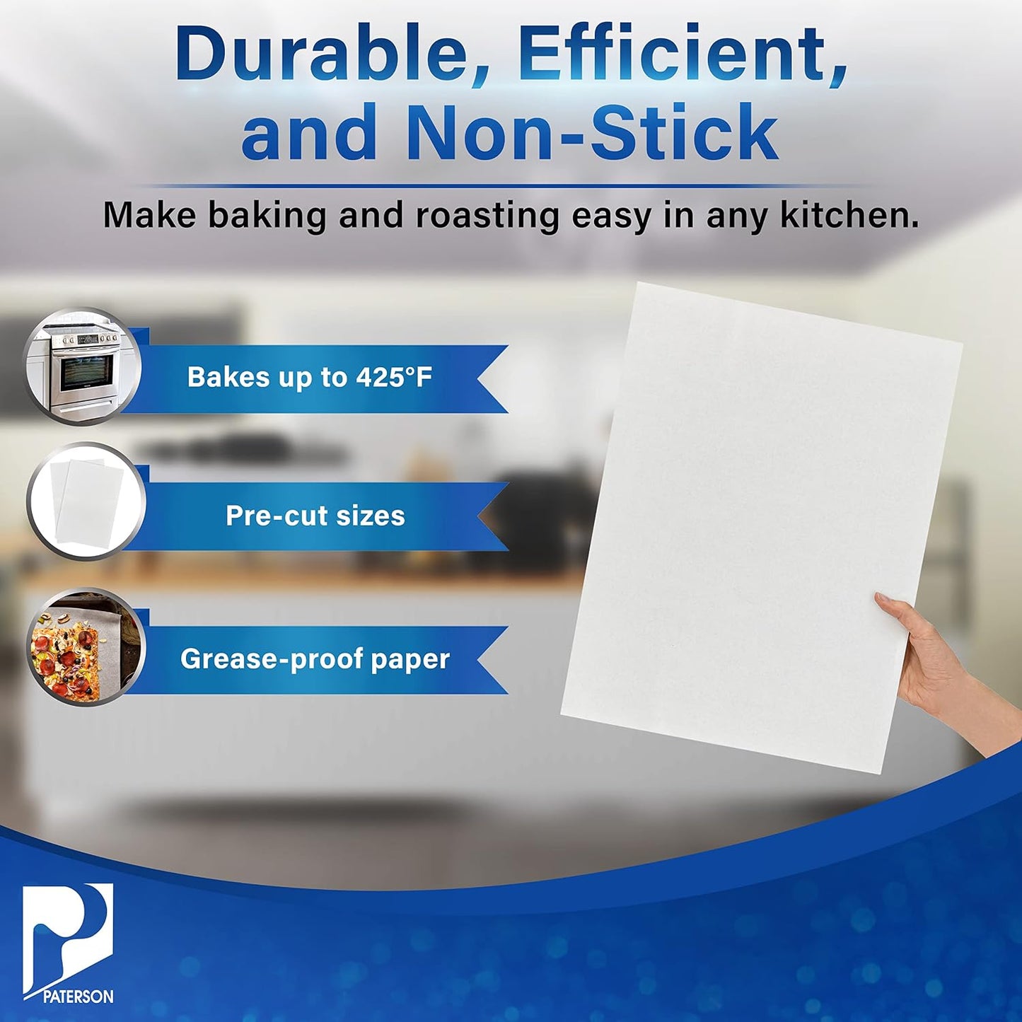 Hojas pergamino reutilizables antiadherente 12x16pulg