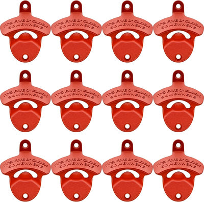 12 Pzas Abrebotellas Pared Rojo Manualidades Mesa