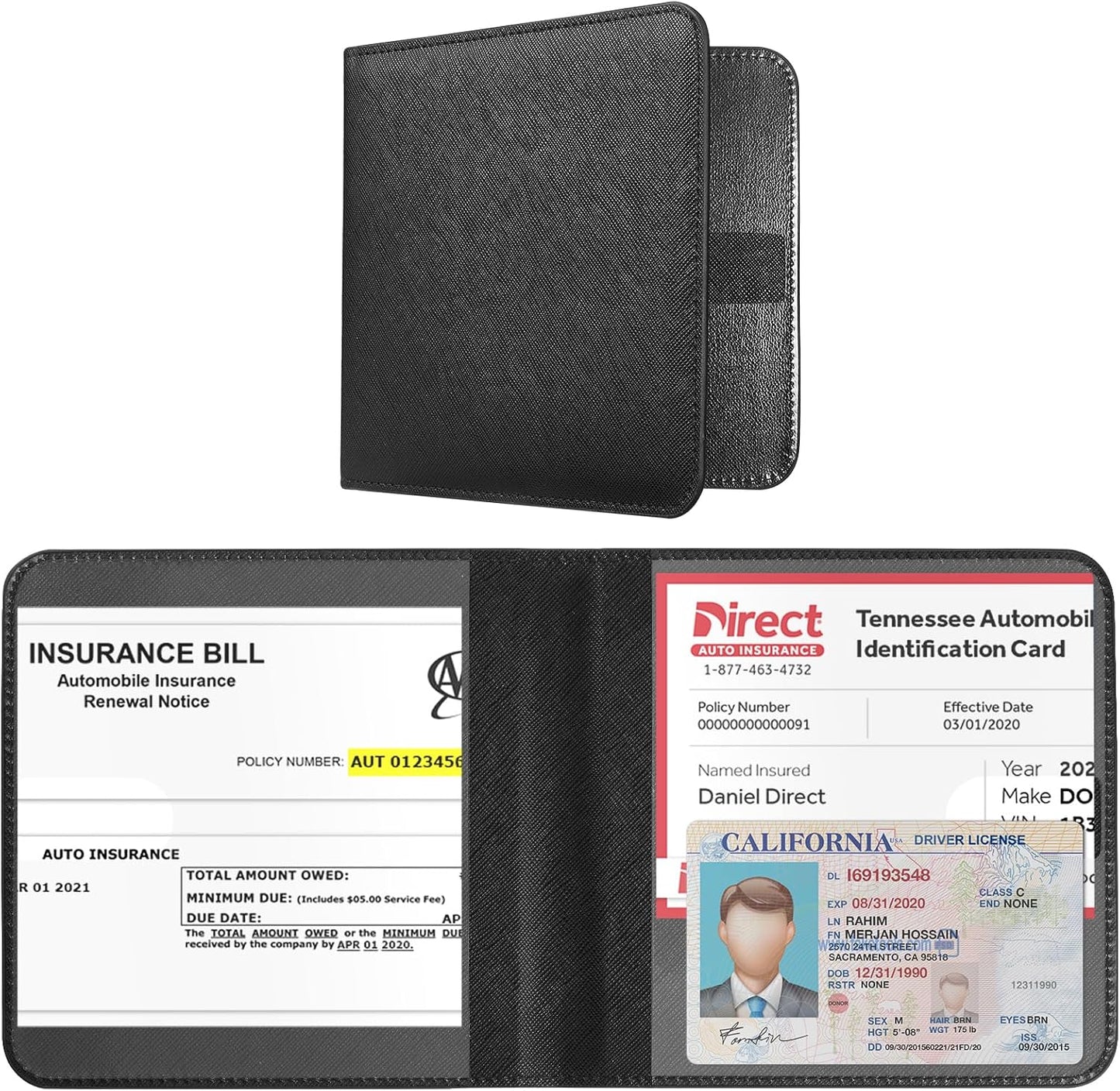Organiz. guantera coche y camión para documentos esenciales