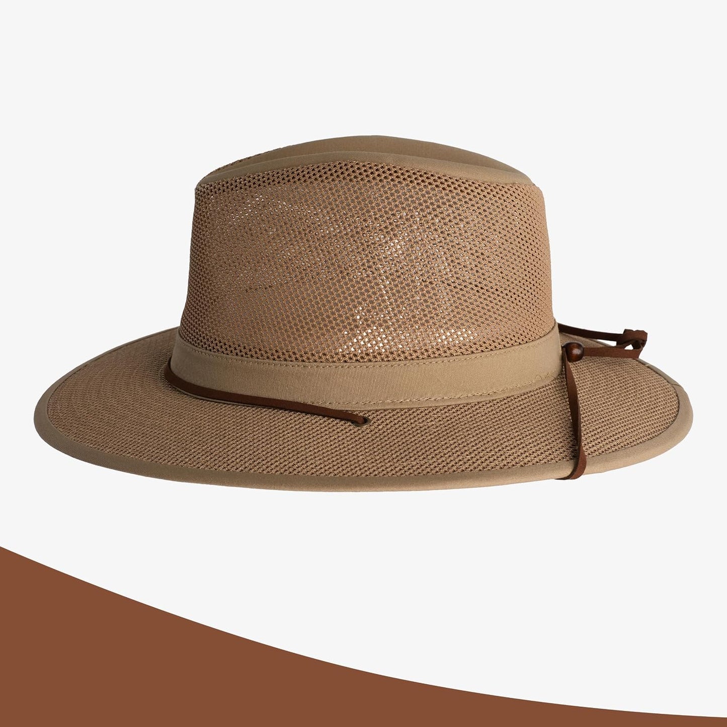 Sombrero de sol para hombre ajustable con correa 100%