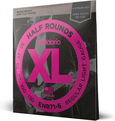 Cuerdas bajo XL Half Rounds ENR71-6 30-130