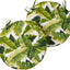 Cojín redondo exterior 18" color blanco tropical