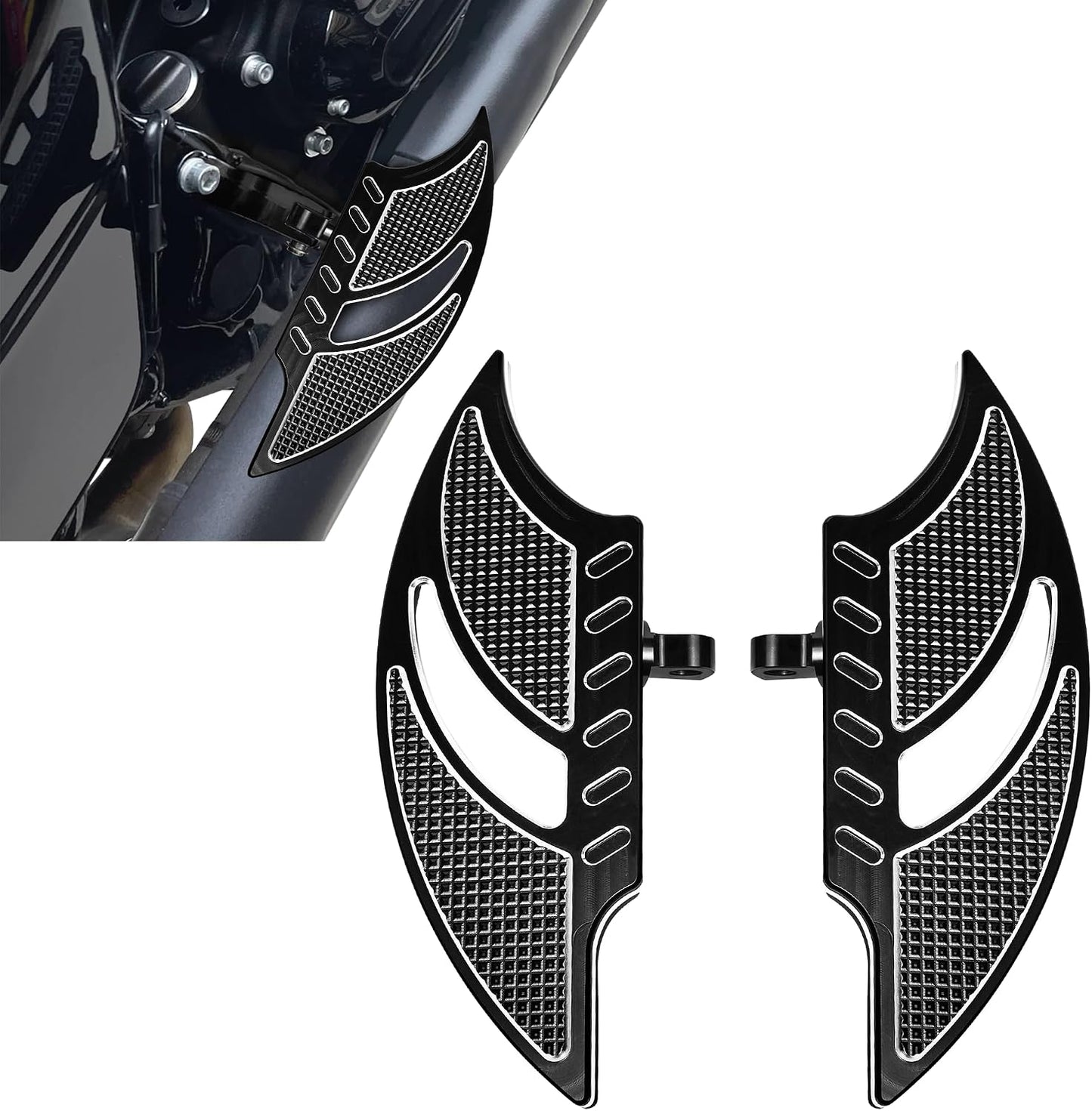Pisos amplios para motocicleta Harley touring
