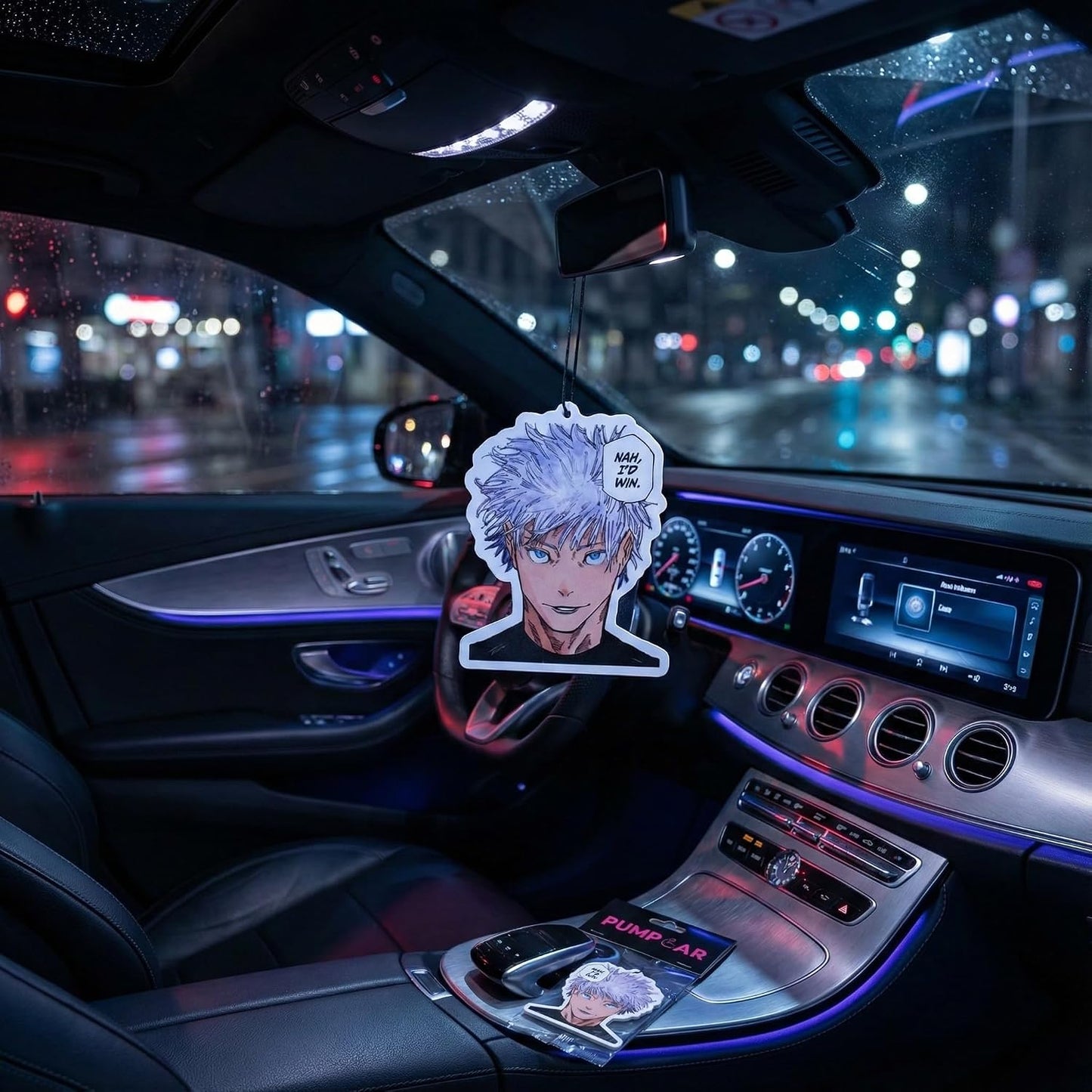 Ambientador colgante doble cara cereza anime para coche