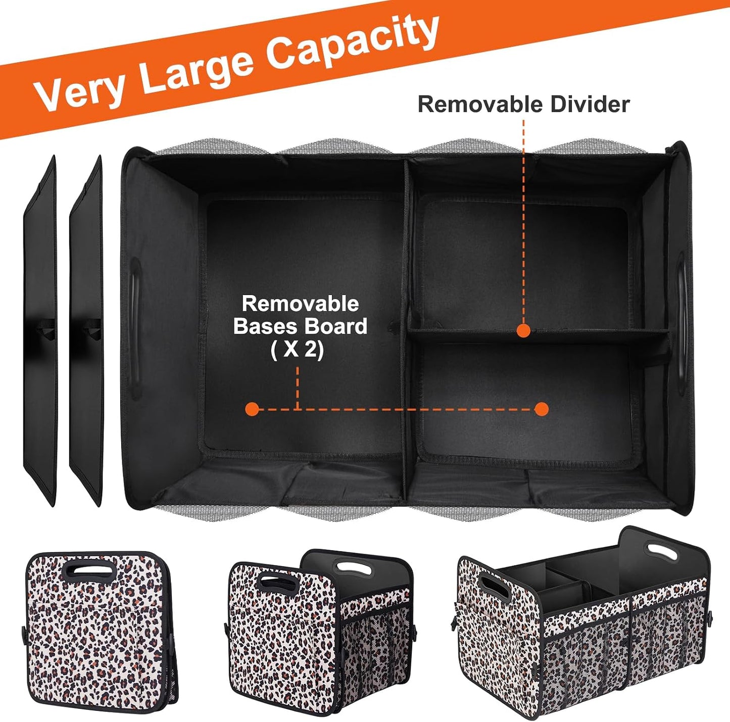 Organiz. maletero plegable almacenamiento coche