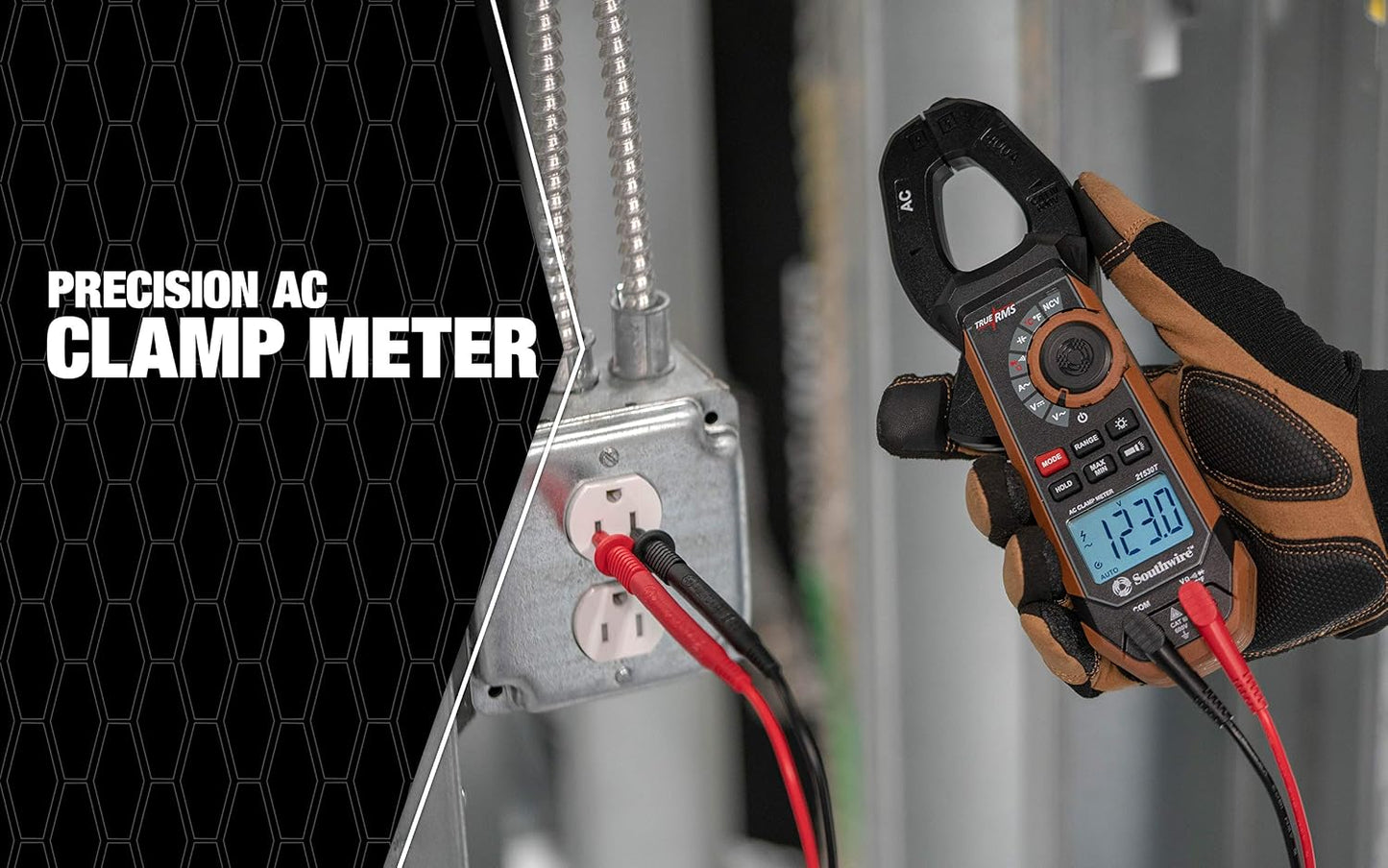 Medidor abrazadera 400A AC/DC 21530T Negro/Marrón