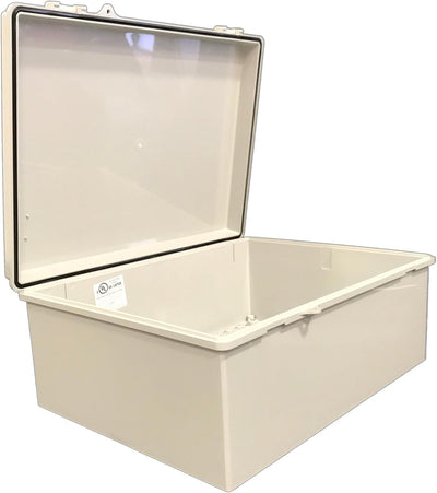 Caja NEMA plástico puerta sólida 15.68x11.73pulg gris