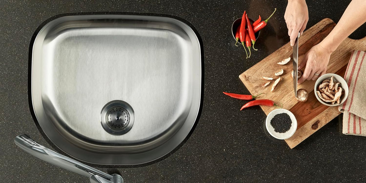 Fregadero colador barra cocina acero inox 18x21pulg