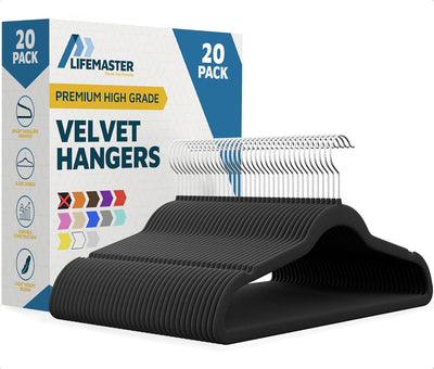 Set 20 Pzas Perchas Plástico Antiderrap Terri