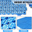 8 Baldosas Drenaje Antiderrap Azul PVC Suelo Ducha
