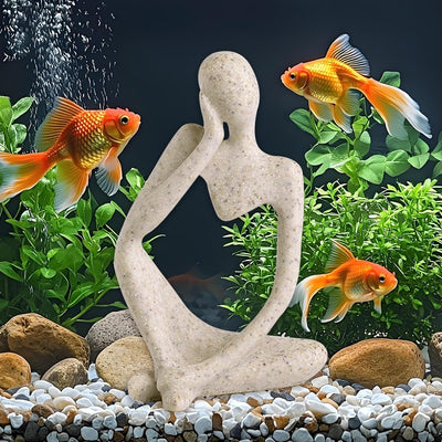 Estatua decoración acuario resina abstracta para peces