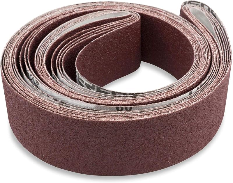 Cinturones lijado 80 grano 2x72" 6 Pzas para madera y metal