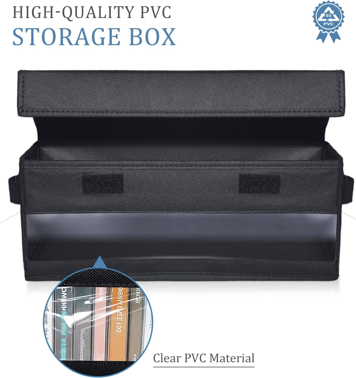Cajas almacenamiento CD 14x5.9x5.3" con tapas 2 Pzas