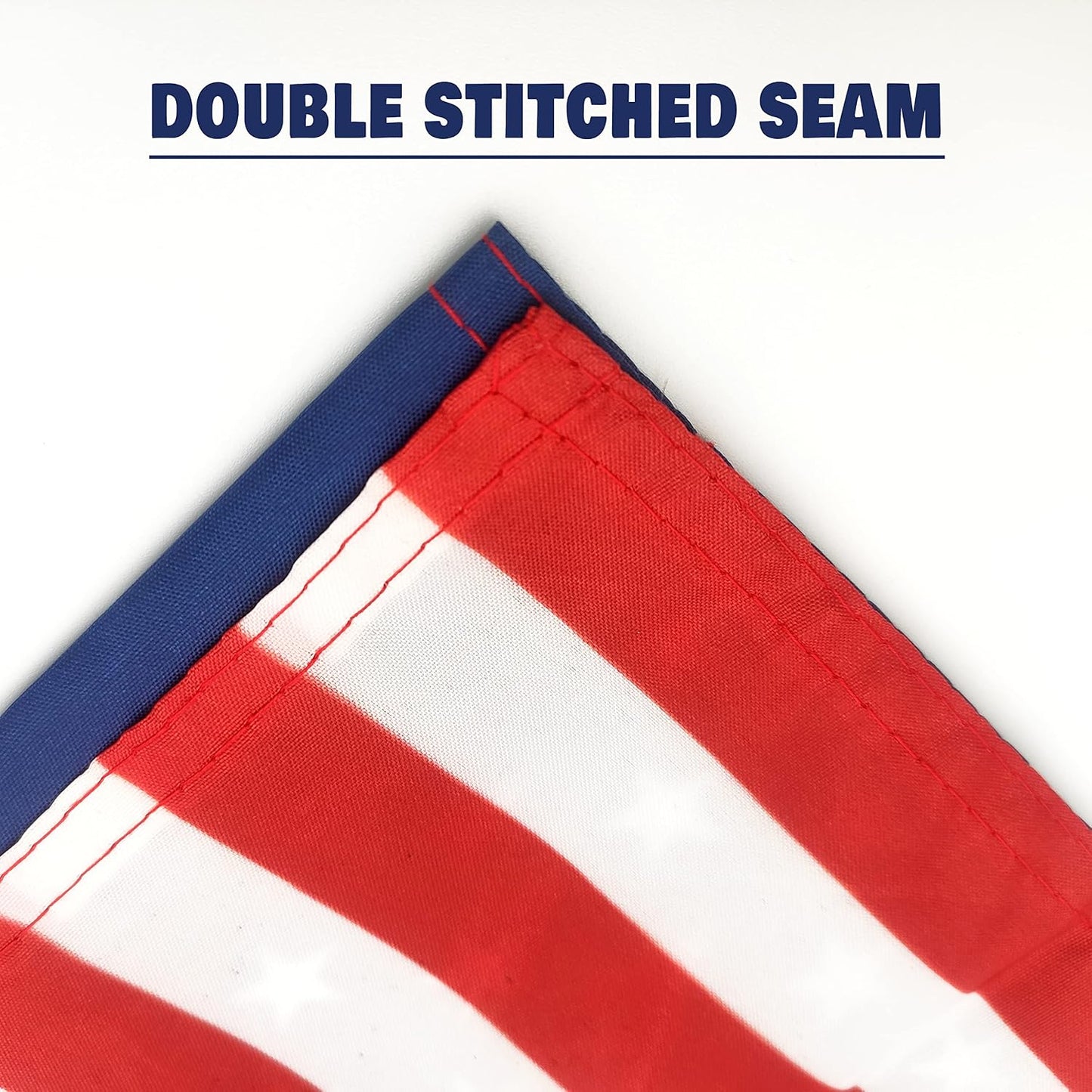 Bandera EE.UU. 2x3ft tela poliéster 100% doble costura