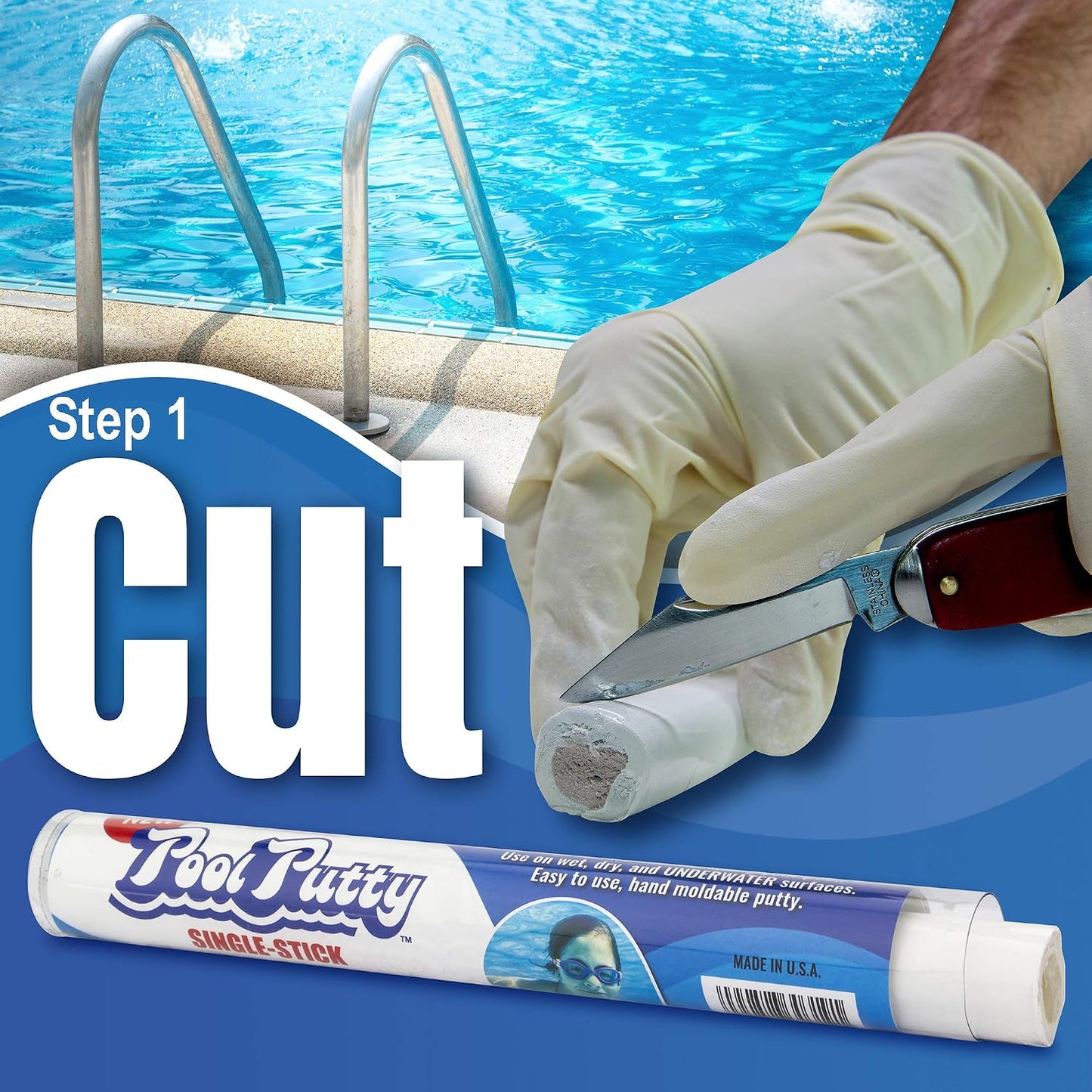 Reparador de fugas para piscinas y spa 4oz