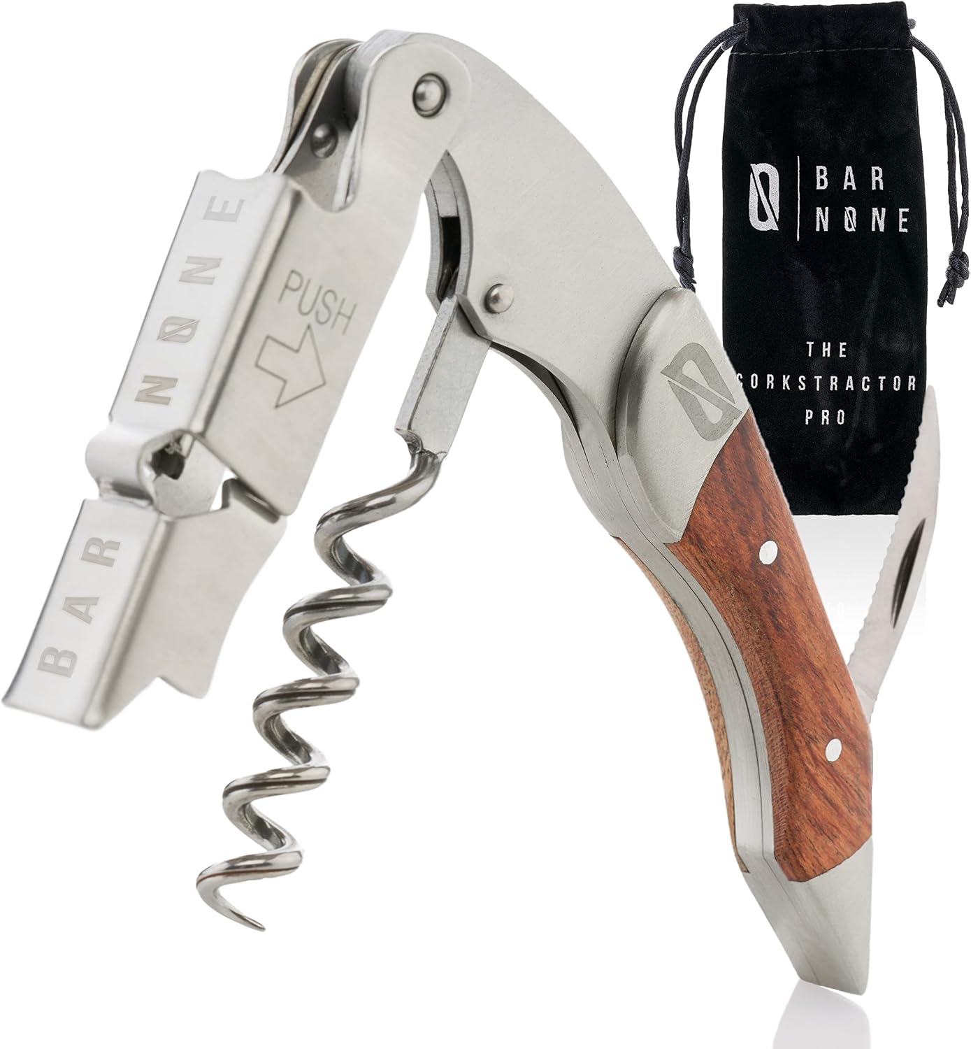 Sacacorchos de vino profesional con llave y cortador