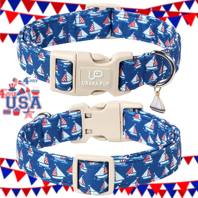 Collar perro bandera EE.UU. algodón para niñas y niños