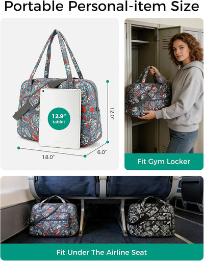 Bolsa viaje acolchada para mujer naranja
