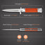 Cuchillo EDC acero inox G10 cierre seguridad naranja