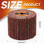 Rueda pulido abrasiva 60 grano 120x100mm para metal y madera