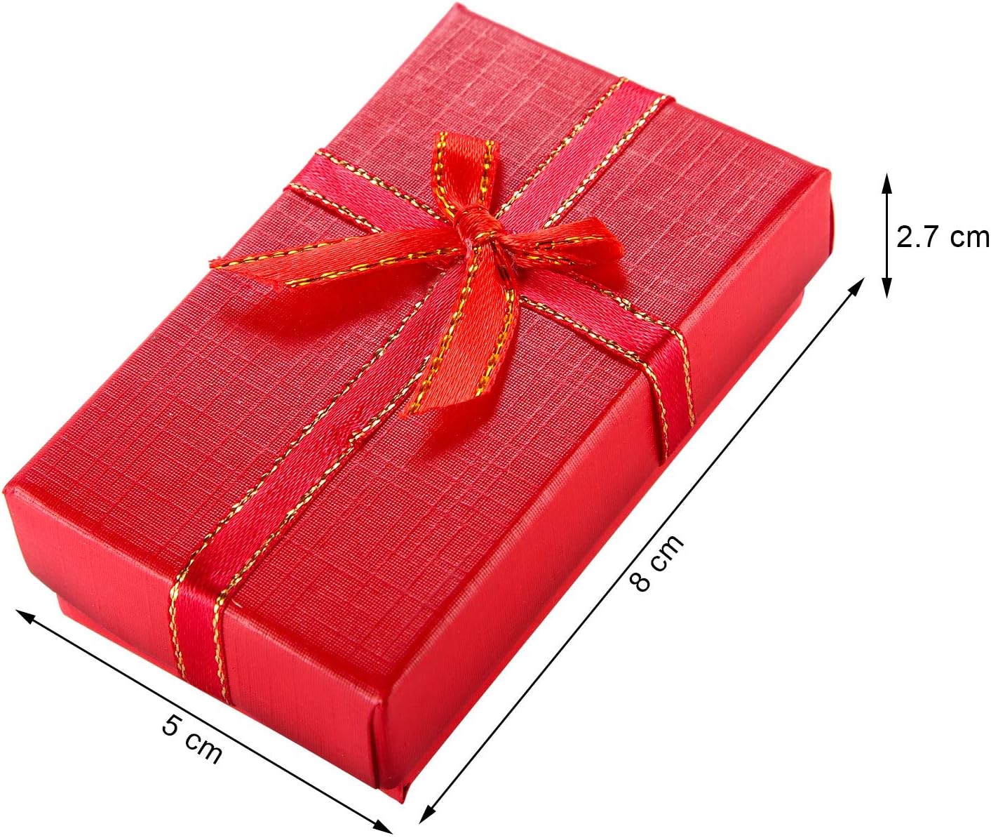 12 Pzas Caja Regalo Joyas Cartón Color Aleatorio