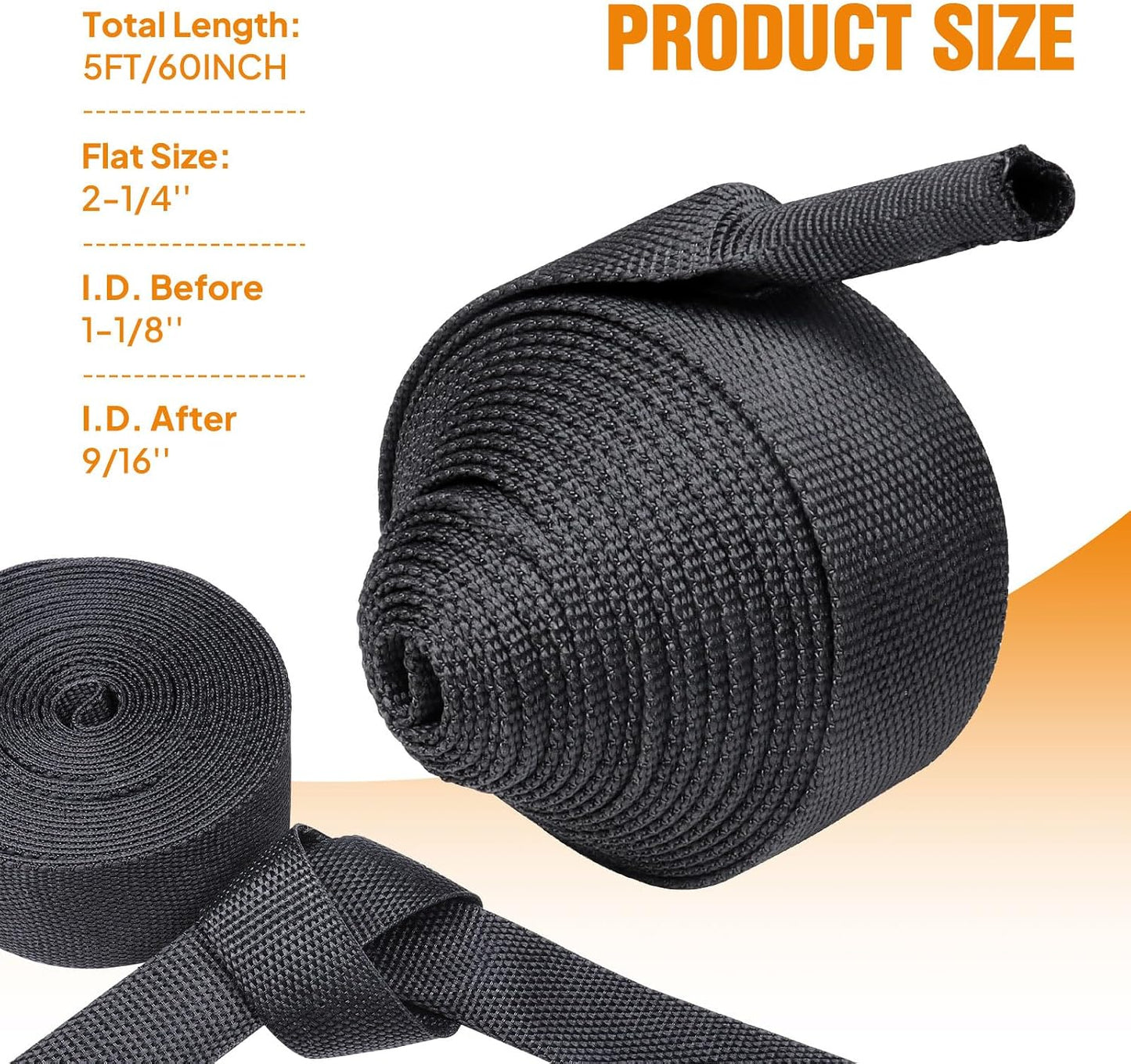 Funda termocontraible 2-1/4pulg para manguera soldadura Tig