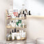Organiz. esquina baño cocina 3 niveles con soportes