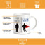Taza café novedoso regalo navidad o día padre