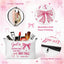 Bolsas cosméticos con lazo versículo bíblico rosa 30uds