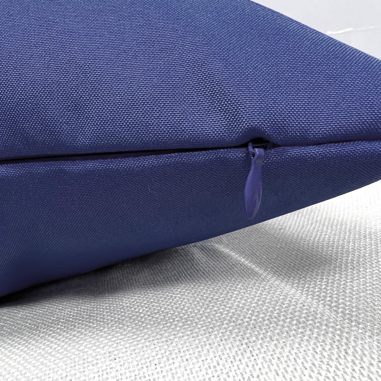 2 Pzas Fundas Cojín Impermeables 22x22" Azul
