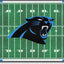 Alfombra Carolina Panthers 30x72"