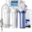 Filtro agua ósmosis inversa 5 etapas 75 GPD certificado oro