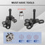 Extractor eje rueda delantera y trasera 3-3/4 a 5-1/2"