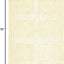Alfombra decorativa 4x6ft lana hecha a mano amarillo marfil