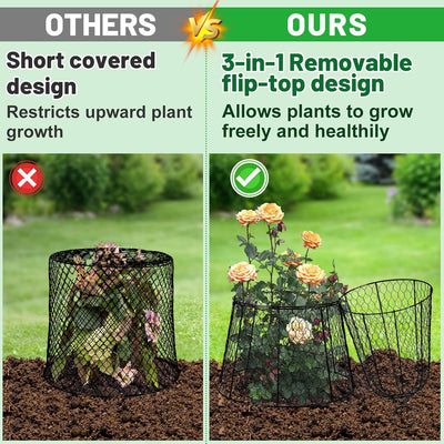 Cloche de metal para proteger plantas 17.3x11.8pulg