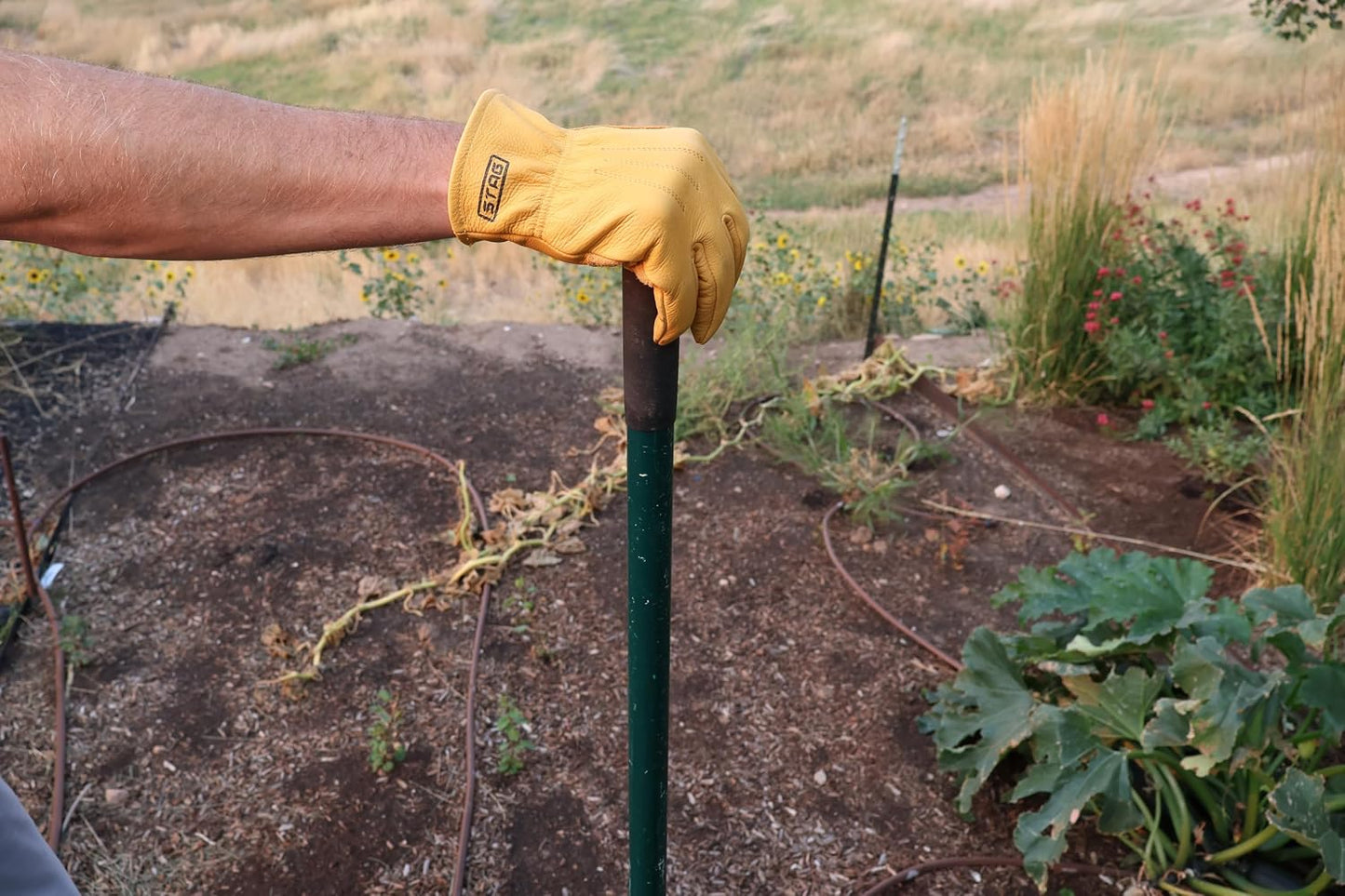 Guantes trabajo hombre jardinería construcción motosierra