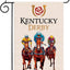Bandera jardín Kentucky Run for the Rose caballos